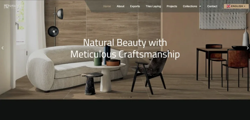Nawtontiles.com website - Blizmatt Portfolio