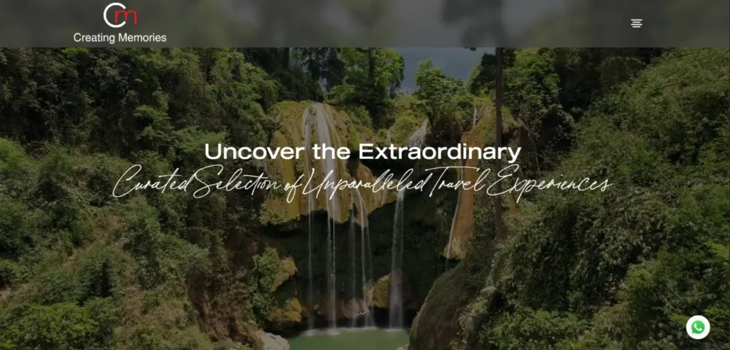 Creating memories website
